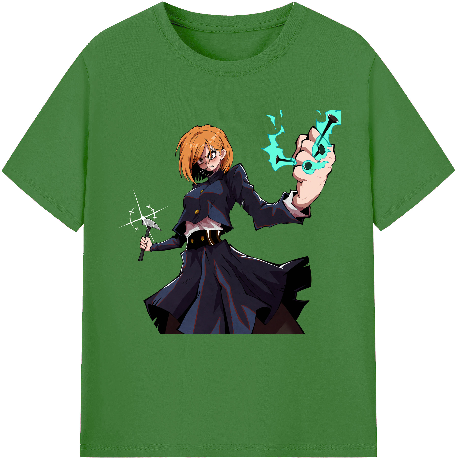 （画像用） 呪術廻戦 Jujutsu Kaisen レディースカジュアルプリントTシャツ（綿100％）